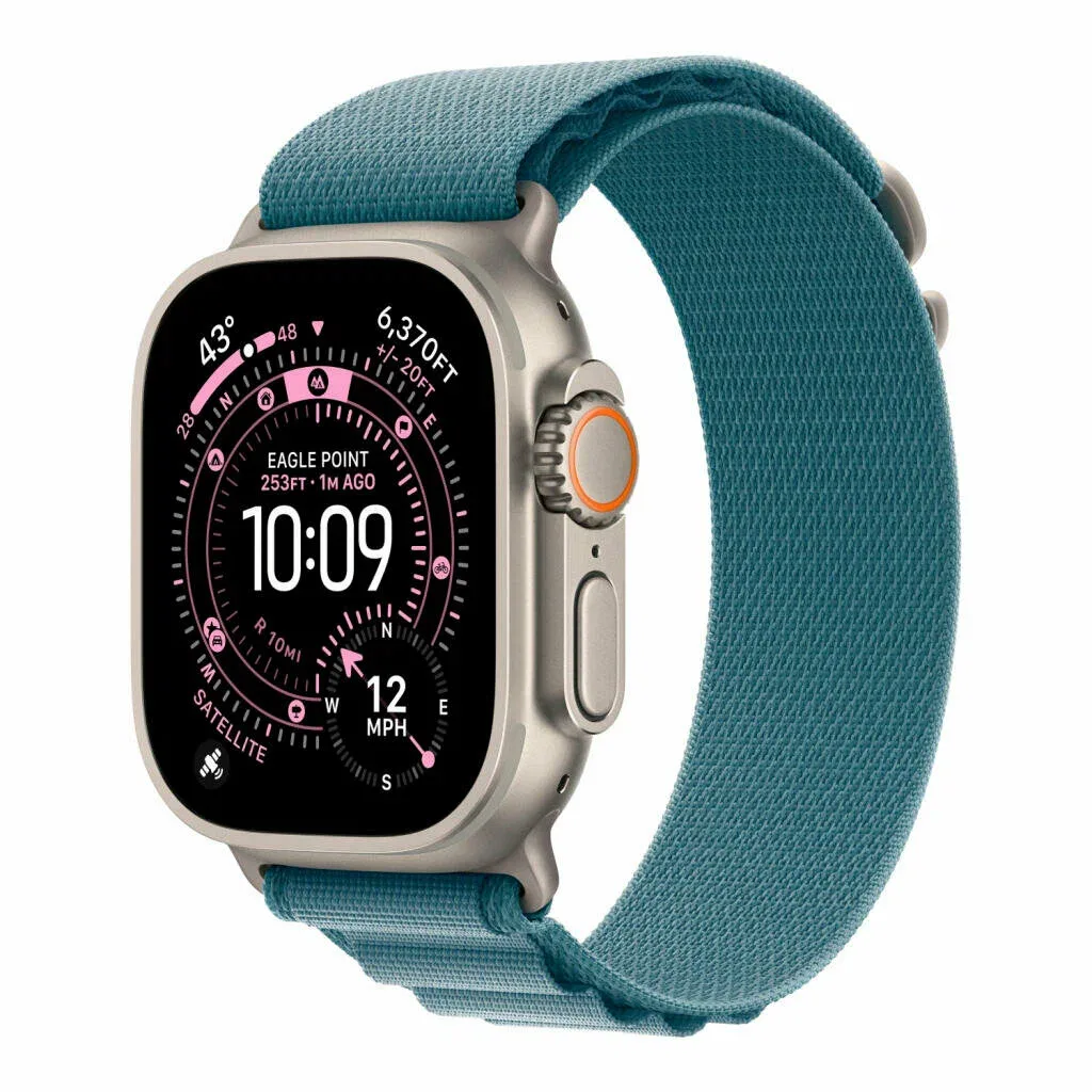Apple Watch Ultra 3 Natural with Light Blue Alpine Loop (M) — фото 1 из 4