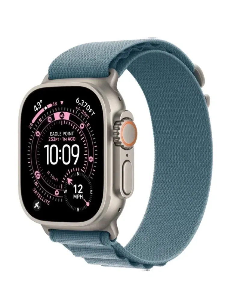 AW Ultra 3 49 mm Natural Titanium Case with S Light Blue Alpine Loop MEWK4 — фото 1 из 6