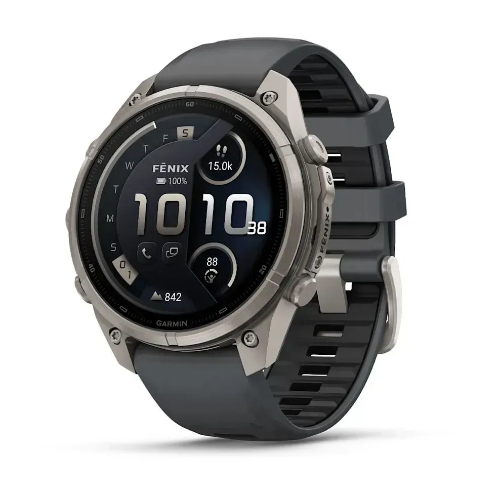 Garmin Fenix 9 Pro 47MM Inreach Titanium With Graphite/Black Silicone Band - LTE — фото 1 из 12