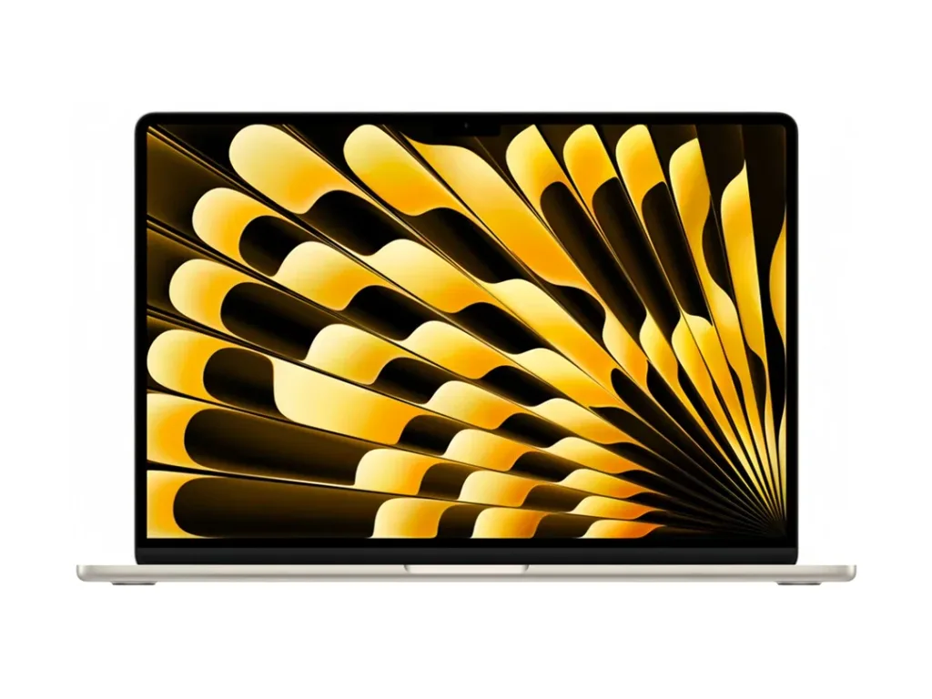 Ноутбук Apple MacBook Air 15 (M4, 10C CPU/10C GPU, 2025), 16 ГБ, 256 ГБ SSD, Starlight (сияющая звезда) — фото 1 из 8