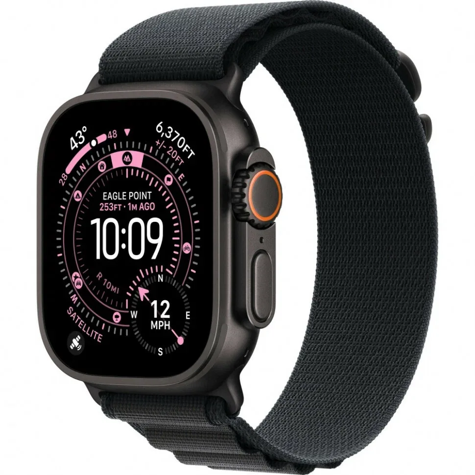 Apple Watch Ultra 3 49 мм Titanium Black GPS + Cellular 64 ГБ защита IP6X WR100 — фото 1 из 3