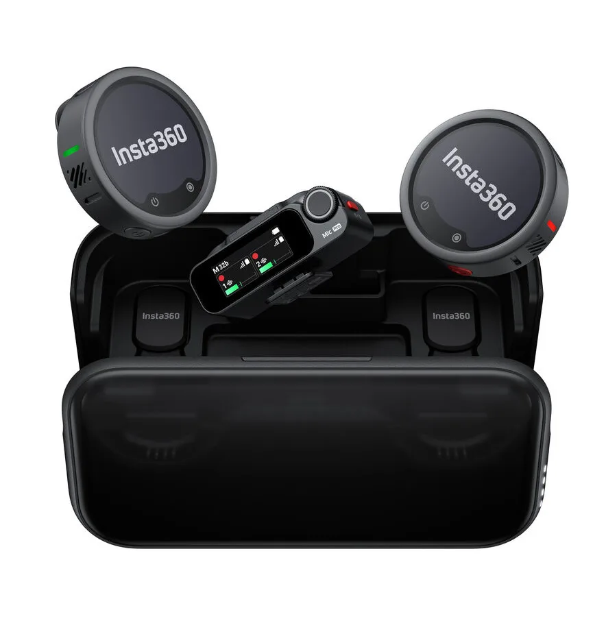 Беспроводной микрофон Insta 360 Mic Pro (2TX + 1RX) — фото 1 из 5