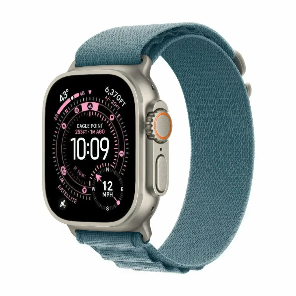 Apple Watch Ultra 3 49mm Natural Ti Blue Alpine Loop L — фото 1 из 3