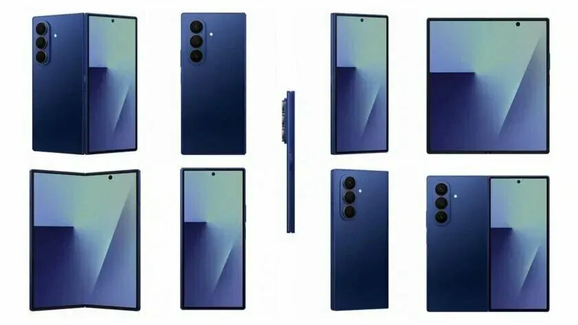 Samsung Galaxy Z Fold 7 12/256 ГБ синий 5G раскладушка два экрана 120 Гц — фото 1 из 5
