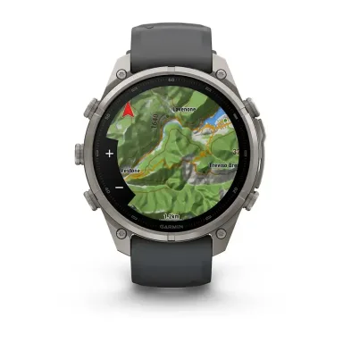 Garmin Fenix 9 Pro 47MM Inreach Titanium With Graphite/Black Silicone Band - LTE — фото 6