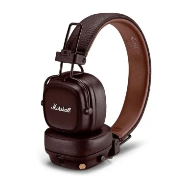 Беспроводные наушники Marshall Major V Brown (Коричневые) Полноразмерные — фото 2