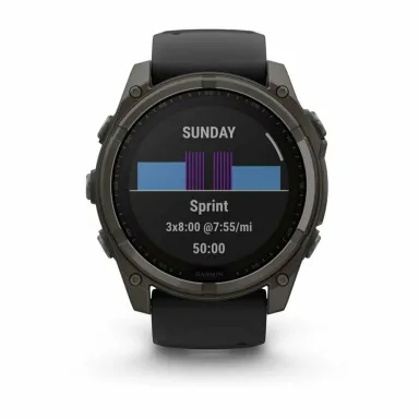 Смарт часы Garmin Fenix 8 51 Sapphire Solar Carbon Gray DLC Titanium 010-02907-70 — фото 3
