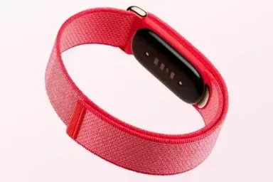 Фитнес-браслет Google Fitbit Air, цвет - Berry (Красная ягода) — фото 4