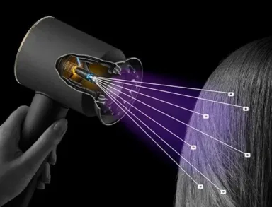 Фен Dyson Supersonic HD16 Nural, Ceramic Pink/Rose Gold, 1600 Вт, 3 скорости, ионизация — фото 4