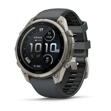 Garmin Fenix 9 Pro 47MM Inreach Titanium With Graphite/Black Silicone Band - LTE