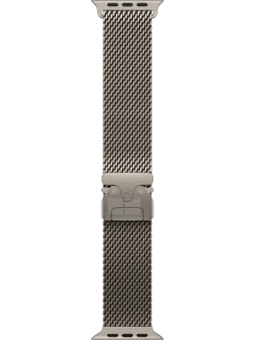 AW Ultra 3 Natural / Natural Titanium Milanese Loop (S) — фото 3
