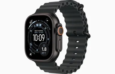 Apple Watch Ultra 3 49 mm Black Titanium Case with Black Ocean Band MF0J4 — фото 1