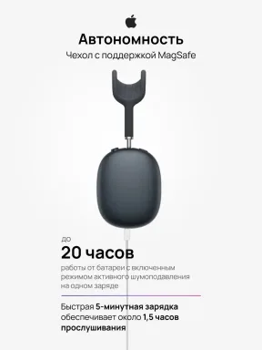 Беспроводные наушники Apple AIRPODS MAX (USB-C) Midnight / Чёрный 2024 — фото 2
