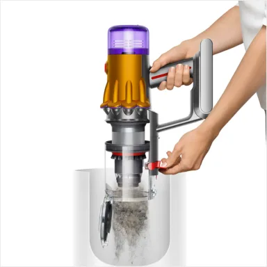 Dyson V12S Detect Slim Submarine: беспроводной пылесос для сухой и влажной уборки, желтый/никель, 5 насадок — фото 4