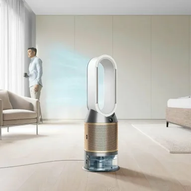 Очиститель и увлажнитель воздуха Dyson Purifier Humidify+Cool PH05, белый/золотистый, 5 л, 350 м³/ч, Умный дом — фото 3