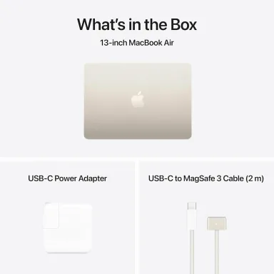 Ноутбук Apple MacBook Air 13 M5 10/8 16/512GB Starlight сияющая звезда — фото 7