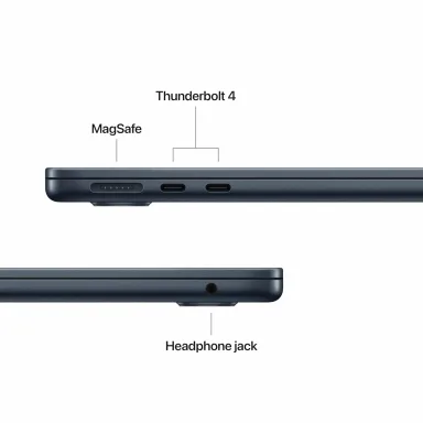 Ноутбук Apple MacBook Air 13 M5 10/8 16/512GB Midnight черная — фото 4