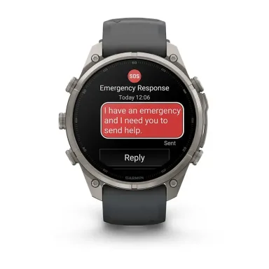 Garmin Fenix 9 Pro 47MM Inreach Titanium With Graphite/Black Silicone Band - LTE — фото 5