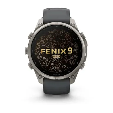 Garmin Fenix 9 Pro 47MM Inreach Titanium With Graphite/Black Silicone Band - LTE — фото 3
