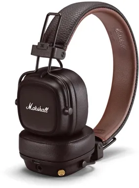 Беспроводные наушники Marshall Major IV коричневые, Bluetooth 5.0, время работы 80 ч, складные, IPX4