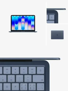 Ноутбук Apple MacBook Neo 13" (A18 Pro, 6C СPU/5С GPU, 2026), 8 ГБ, 256 ГБ SSD, синий индиго — фото 5