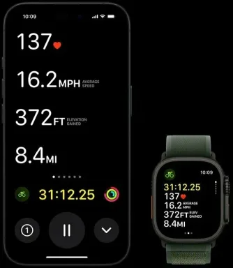 AW Ultra 3 49 mm Black Titanium Case with M/L Black/Charcoal Trail Loop MF1H4 — фото 10