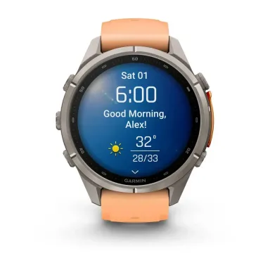 Garmin Fenix 9 Pro 43mm Pink/Autumn Orange LTE 010-04335-01 — фото 7