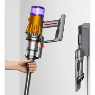 Dyson V12S Detect Slim Submarine: беспроводной пылесос для сухой и влажной уборки, желтый/никель, 5 насадок — фото 2