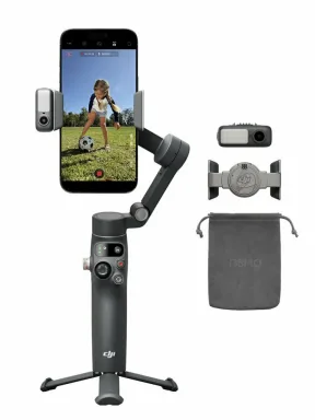 DJI Osmo Mobile 8: 3-осевой стабилизатор для смартфона до 7 дюймов, Bluetooth, время работы до 10 часов, вес 370 г