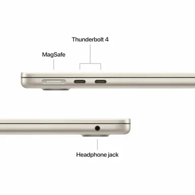 Ноутбук Apple MacBook Air 13 M5 10/8 16/512GB Starlight сияющая звезда — фото 4