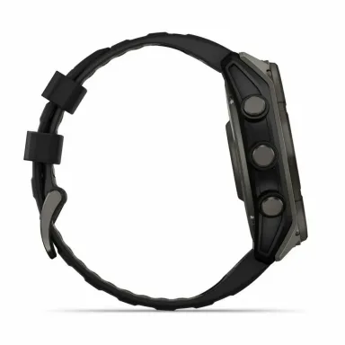 Смарт часы Garmin Fenix 8 51 Sapphire Solar Carbon Gray DLC Titanium 010-02907-70 — фото 4