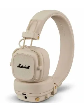 Беспроводные наушники Marshall Major V Cream (Бежевые) Полноразмерные — фото 6