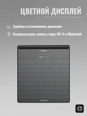 Умные весы Withings Body Scan черные — фото 2
