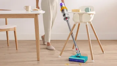 Пылесос Dyson V15s Detect Submarine SV47 для влажной и сухой уборки с подсветкой желтый/серебристый — фото 5