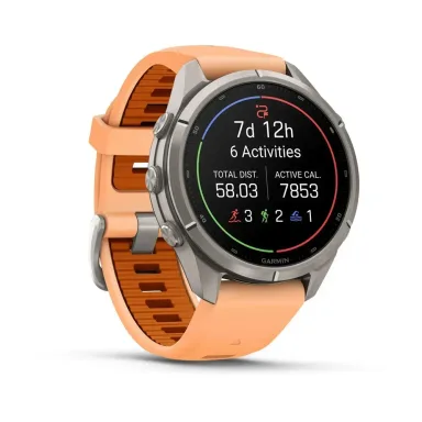 Garmin Fenix 9 Pro 43mm Pink/Autumn Orange LTE 010-04335-01 — фото 2