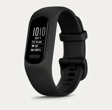 Фитнес-браслет Garmin Vivosmart 5, размер S/M, черный, с пульсометром и SpO2