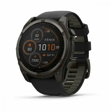 Смарт часы Garmin Fenix 8 51 Sapphire Solar Carbon Gray DLC Titanium 010-02907-70 — фото 1