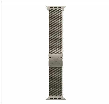 AW Ultra 3 Natural / Natural Titanium Milanese Loop (M) — фото 3