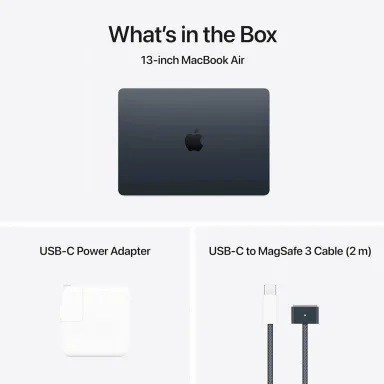 Ноутбук Apple MacBook Air 13 M5 10/8 16/512GB Midnight черная — фото 6
