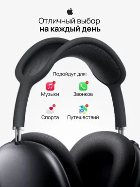 Беспроводные наушники Apple AIRPODS MAX (USB-C) Midnight / Чёрный 2024 — фото 4
