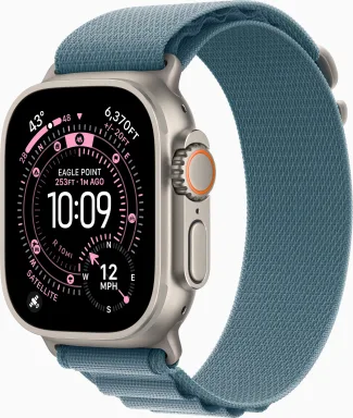 Apple Watch Ultra 3 Natural / Light Blue Alpine Loop (L)