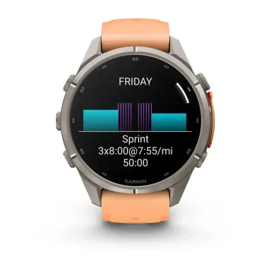 Garmin Fenix 9 Pro 43mm Pink/Autumn Orange LTE 010-04335-01 — фото 6