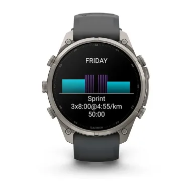 Garmin Fenix 9 Pro 47MM Inreach Titanium With Graphite/Black Silicone Band - LTE — фото 8