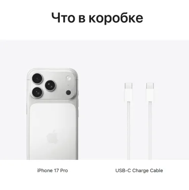 Смартфон Apple iPhone 17 Pro 256Gb Silver (Белый) Dual Esim 2025 — фото 3
