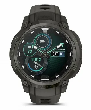 Garmin Instinct Crossover AMOLED Charcoal with Charcoal Silicone Band — фото 2